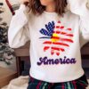 America T Shirt Cute Daisy Usa Shirt Sweater Shirt