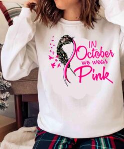 Breast Cancer Awareness Think Pink Support October Pink Ribbon Survivor TShirt Sweater shirt