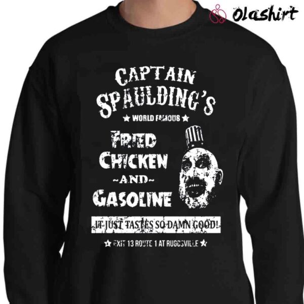 Captain Spaulding Fried Chicken funny scary movie halloween costume horror film clown zombie house vintage Sweater Shirt