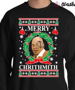 Christmas Sweater Mike Tyson Merry Chrithmith Unisex Sweatshirt Sweater Shirt