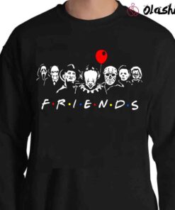 Friends Halloween Horror Squad Shirt Halloween Horror Movie Killers Scary Friends Shirt Sweater Shirt
