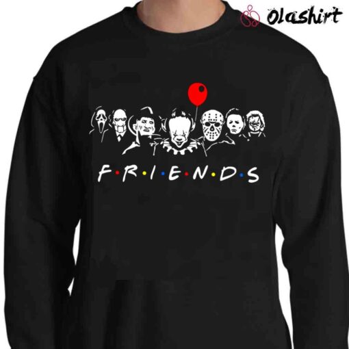 Friends Halloween Horror Squad Shirt Halloween Horror Movie Killers Scary Friends Shirt Sweater Shirt