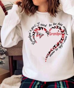 Grandpas Girl I Used To Be His Angel Now Hes Mine Angel Grandpa Sweater shirt