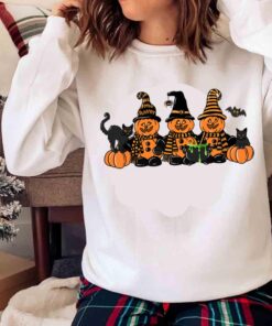 Halloween Pumpkins black cat shirt Sweater shirt