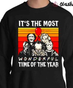 Horror Halloween it’s the most wonderful time of the year shirt Sweater Shirt