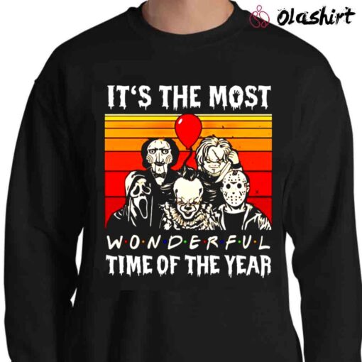 Horror Halloween it’s the most wonderful time of the year shirt Sweater Shirt