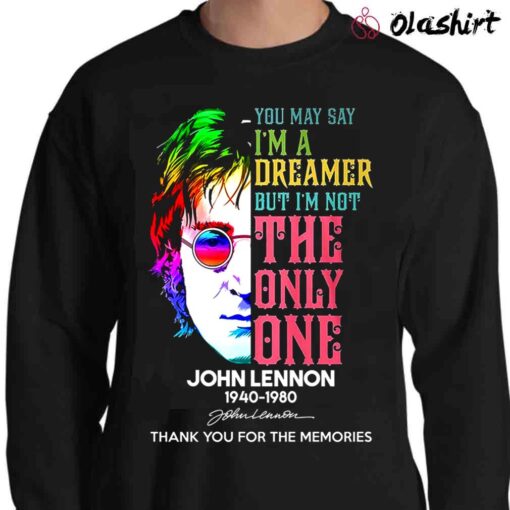 Imagine Colorful Shirt Gift for Lennon Fans Sweater Shirt