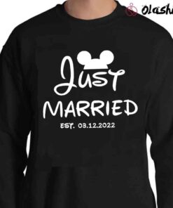 Just Married Disney Shirts Hubby Wifey Disney T Shirts Sweater Shirt