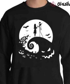 Nightmare Before Christmas Shirt, Halloween Crewneck Jack Sally Shirts Sweater Shirt