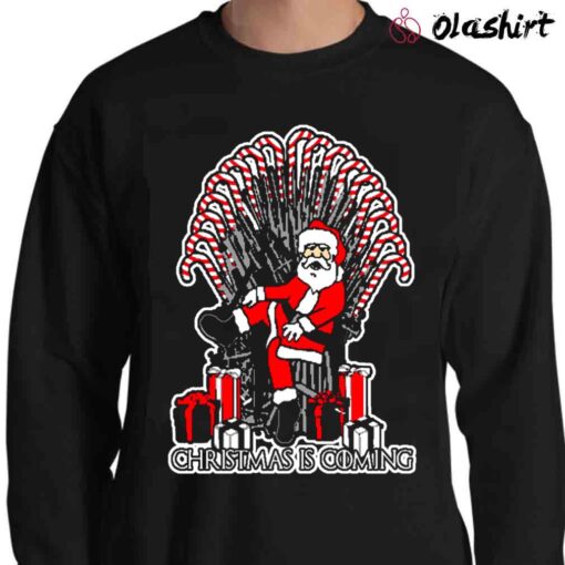 OnCoast Santa Christmas Is Coming Ugly Christmas shirt Sweater Shirt