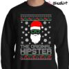 Oncoast The Original Hipster, Ugly Christmas Shirt Sweater Shirt