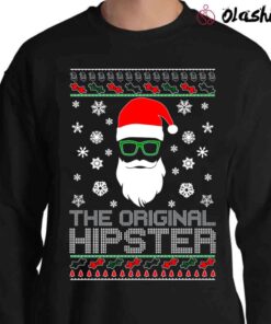 OnCoast The Original Hipster, Ugly Christmas shirt Sweater Shirt