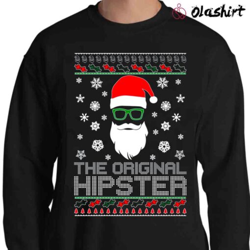 OnCoast The Original Hipster, Ugly Christmas shirt Sweater Shirt