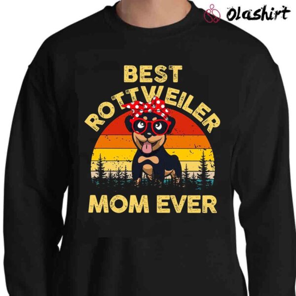 Rottweiler Shirt Rottie Mama Cute Dog Shirts For Women Sweater Shirt