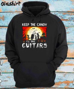 Skeleton Keep The Candy Ill Take Guitars Halloween Shirt Hoodie Shirt