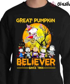 Snoopy Charlie Brown Shirt Great Pumpkin Believer Since 1966 Shirt Sweater Shirt