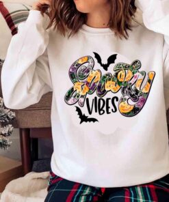 Spooky Vibes Halloween Sublimation shirt Sweater shirt