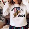 Sublimation Transfer Kick The Dust Up Trump Bull Riding Ready To Press Sublimation Transfer Sweater Shirt
