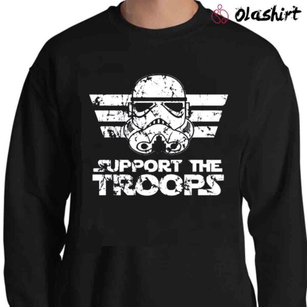 Support The Troops Funny Dark Side Empire Sith 80S Movie Geek Storm Nerd Trooper Vintage Retro Party Sweater Shirt