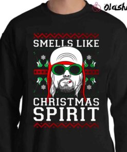 Ugly Christmas T-Shirt Smells Like Christmas Spirit shirt Sweater Shirt