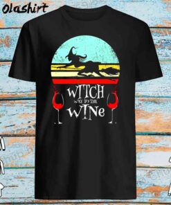 Witch Way To The Wine Halloween Shirt Best Sale