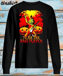 Zombie fear the bass player Pumpkin Halloween Shirt Sweater Shirt
