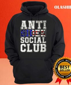 Anti Biden Social Club American Flag Retro Vintage shirt Hoodie shirt