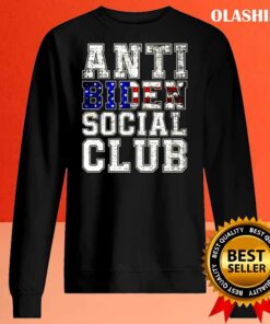 Anti Biden Social Club American Flag Retro Vintage shirt Sweater Shirt