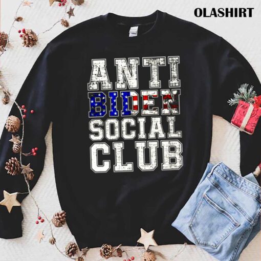 Anti Biden Social Club American Flag Retro Vintage shirt trending shirt
