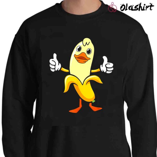 Banana Duck Part Anthropomorphic T Shirt Sweater Shirt