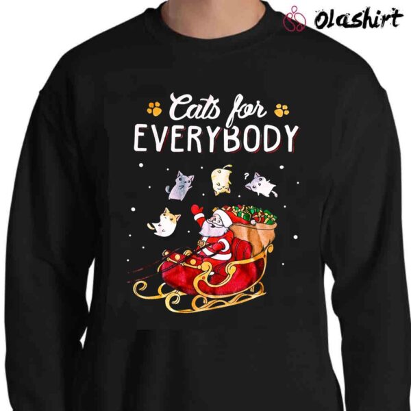 Cats For Everybody Cat Christmas Shirt Sweater Shirt