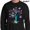 Colorful Butterfly Tree Awesome Animal Insect Butterfly T shirt Sweater Shirt