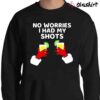 Funny Christmas Party Shirt Adult Santa Claus Hands Tequila Shirt Sweater Shirt