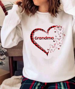 Grandma 3 Kids Heart Butterflies shirt Sweater shirt