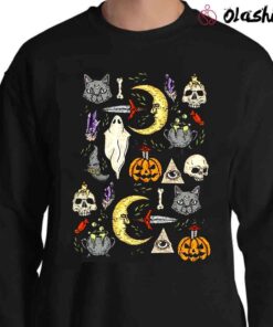 Halloween Little Icons Shirt Vintage Halloween Shirt Sweater Shirt