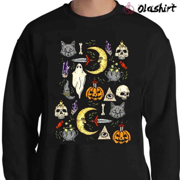 Halloween Little Icons Shirt Vintage Halloween Shirt Sweater Shirt