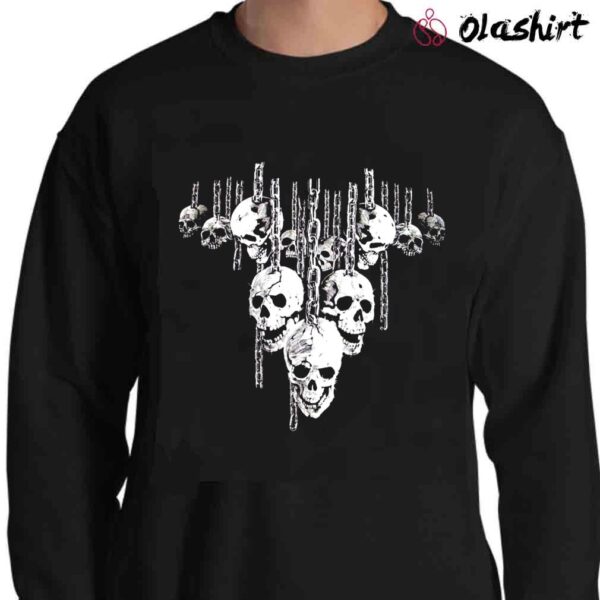 Hanging Skulls Gothic Motorcycle Biker Premium Quality T shirt Sweater Shirt