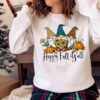 Happy Fall Yall Gnomes Plaid Pumpkin Shirt Sweater Shirt