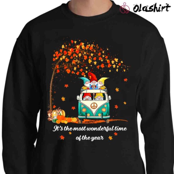 Its the Most Wonderful Time of the Year Cute Fall Gnome Truck shirt Sweater Shirt