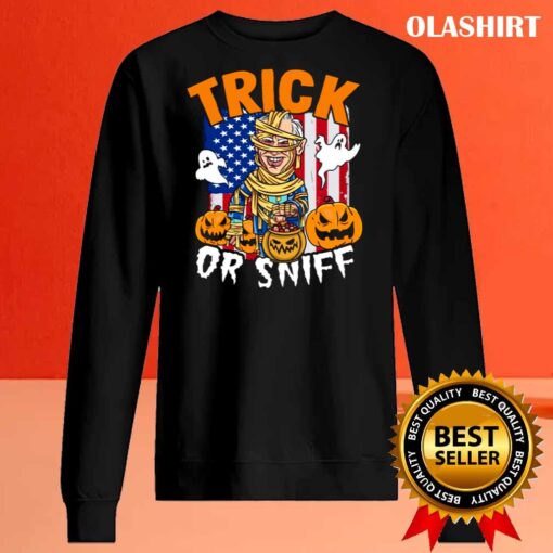 Joe Biden Hold Pumpkin Trick Or Treat Halloween T shirt Sweater Shirt