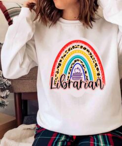 Librarian rainbow school Books lovers shirt Sweater shirt