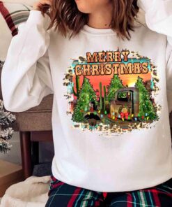 Merry Christmas Cactus Cowboy shirt Sweater shirt