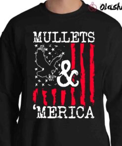 Mullet And Merica American Flag shirt Sweater Shirt