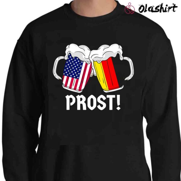 Oktoberfest Shirt Prost Beer T Shirt German American Flag Cheers Shirt Sweater Shirt