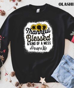 Paraprofessional Thankful Blessed Kind Of A Mess shirt trending shirt