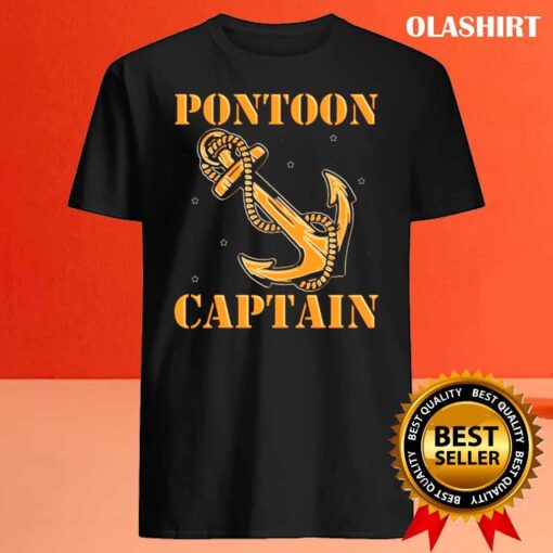 Pontoon Captain Boat Owner Boating Anchor shirt Best Sale