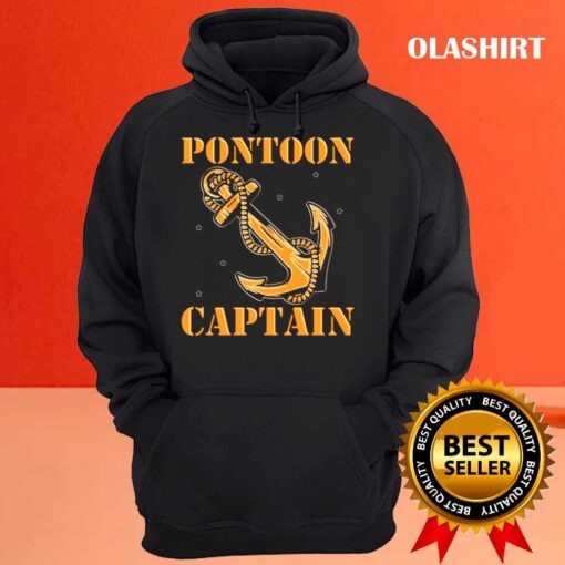 Pontoon Captain Boat Owner Boating Anchor shirt Hoodie shirt