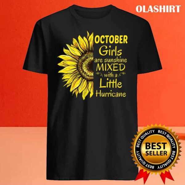 Queeen was born in October Funny Sunflower Birthday Best Sale