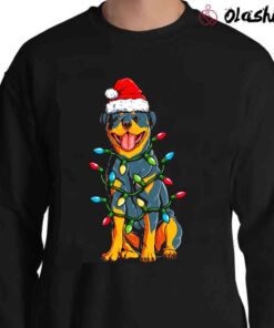 Rottweiler Christmas Tree Shirt Xmas Gifts Sweater Shirt