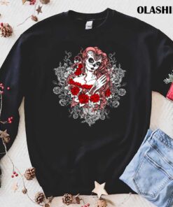 Santa Muerte Holy Woman Skull Mexico Dead shirt trending shirt